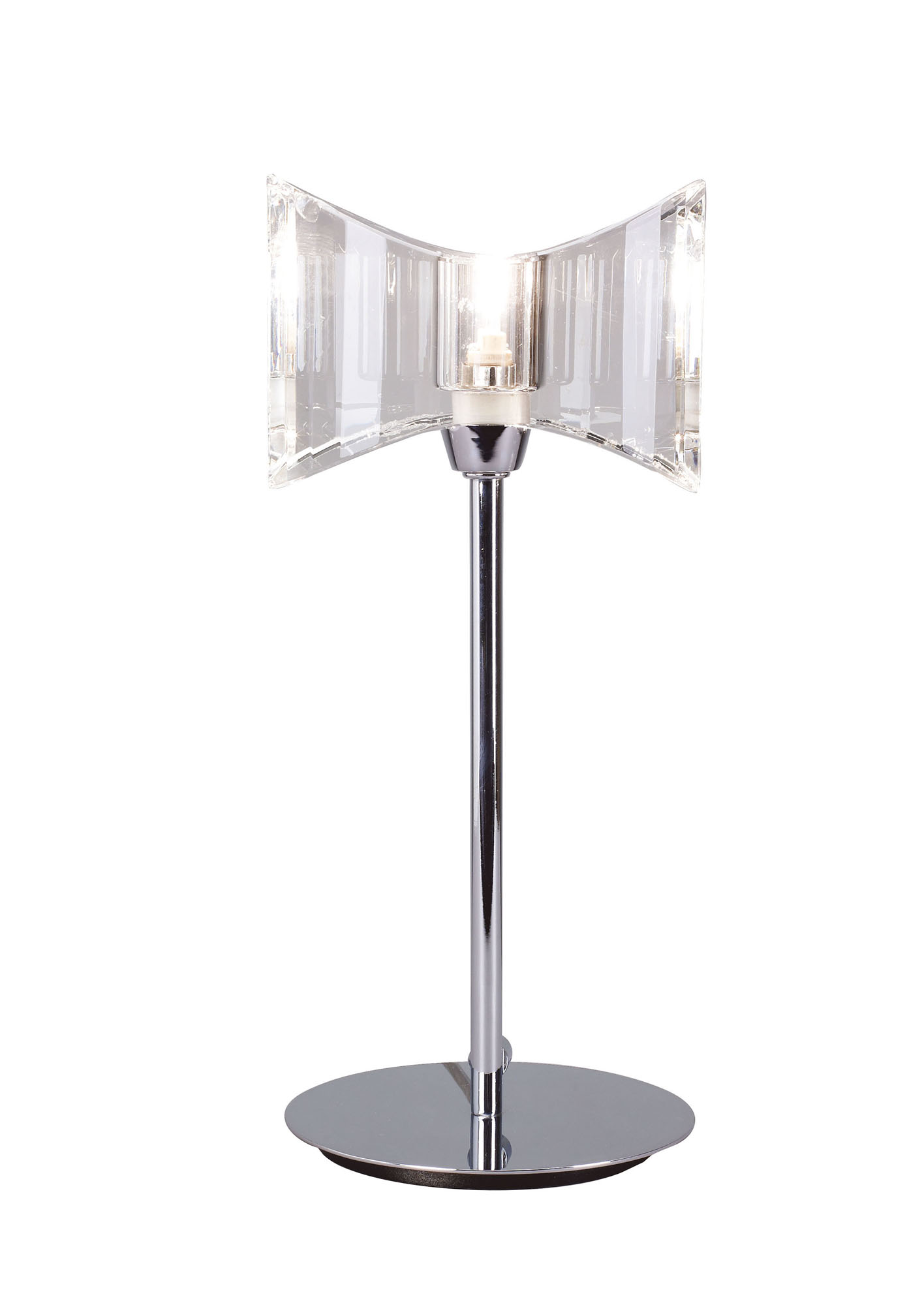 M0894  Kromo Crystal 28cm 1 Light Table Lamp